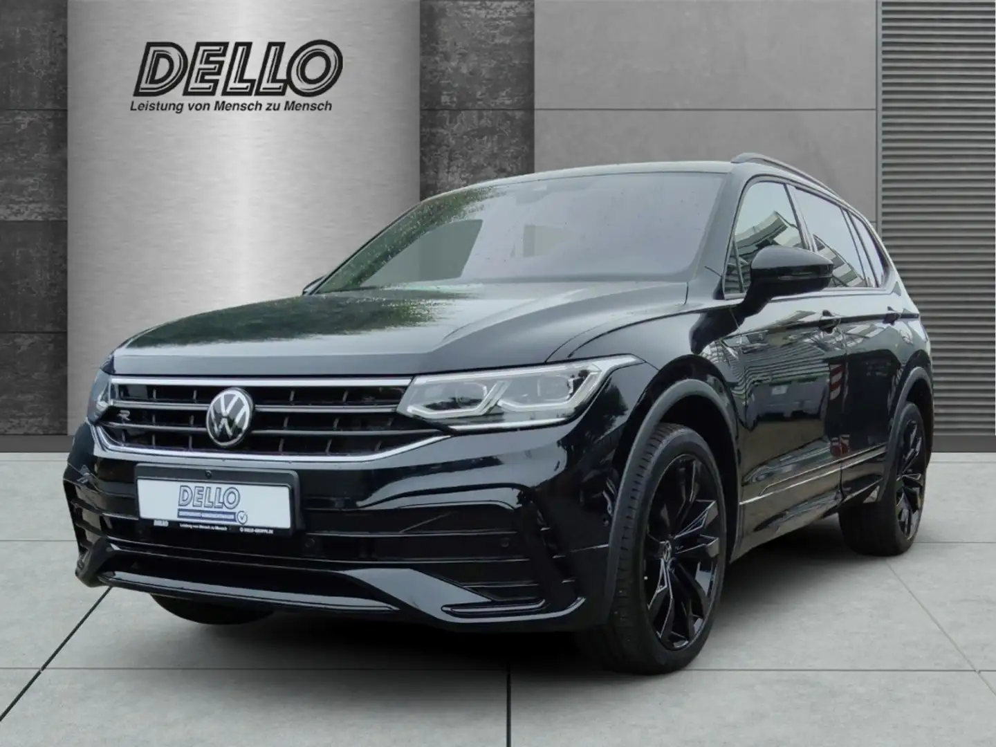 Volkswagen Tiguan Allspace R-Line 4Motion 2.0 AT Leder Navi Panoramadach Spor Schwarz - 1