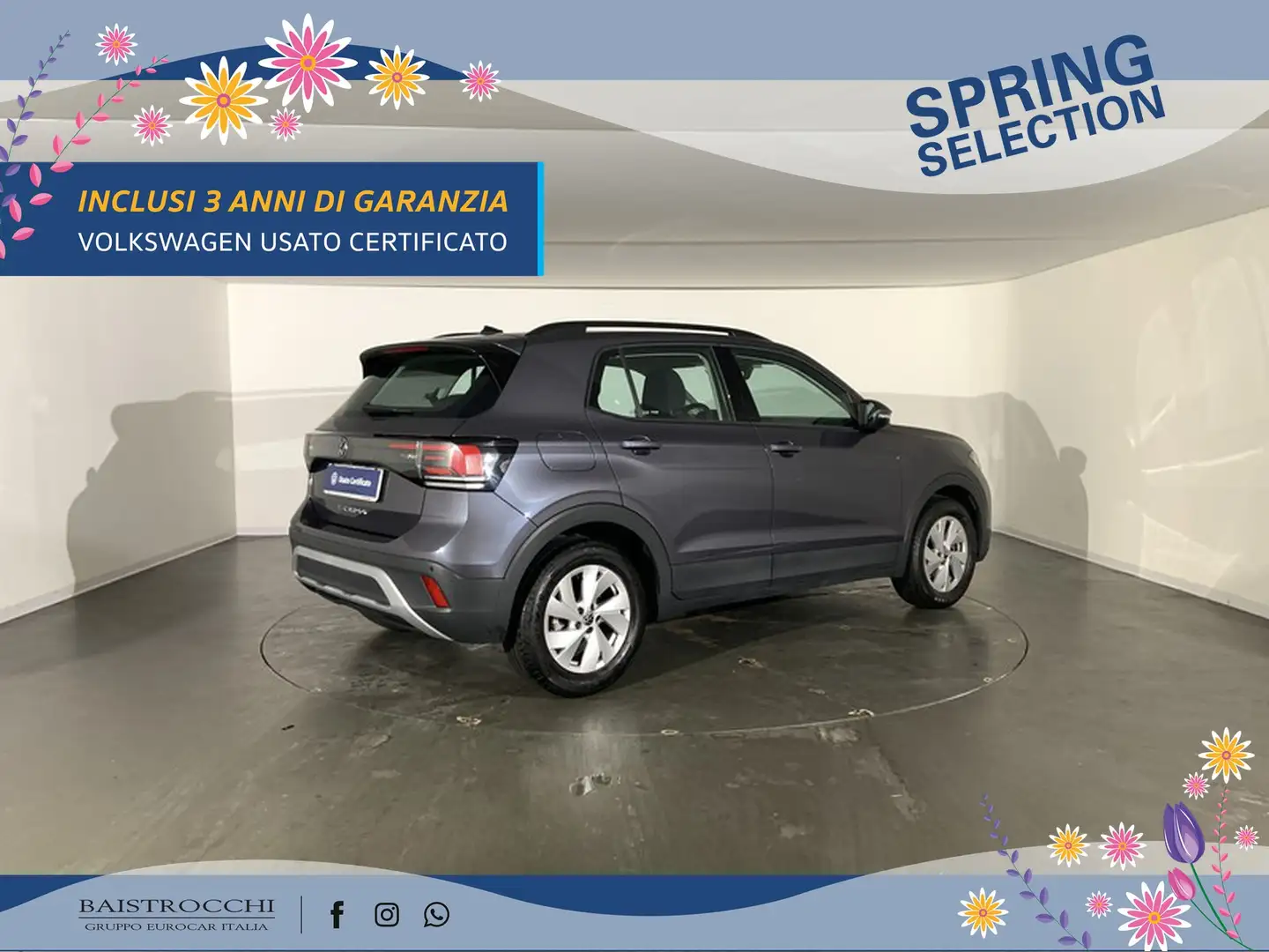Volkswagen T-Cross 1.0 tsi life 115cv dsg Gris - 2