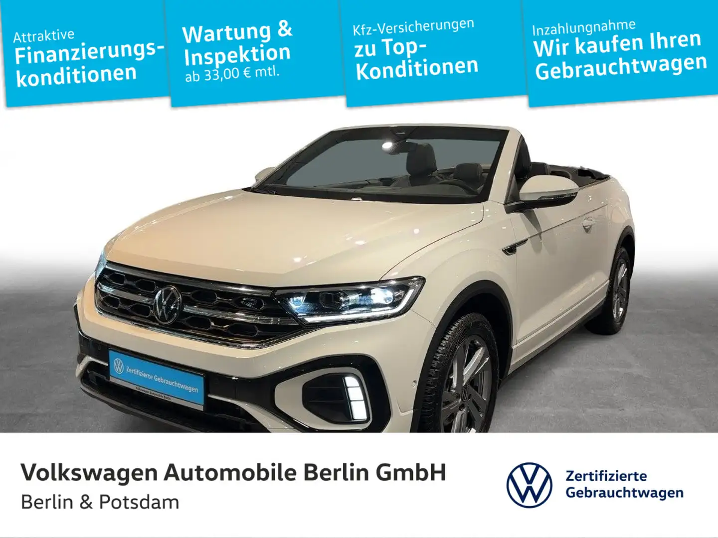 Volkswagen T-Roc 1.5TSI DSG R-Line AHK NAVI Weiß - 1