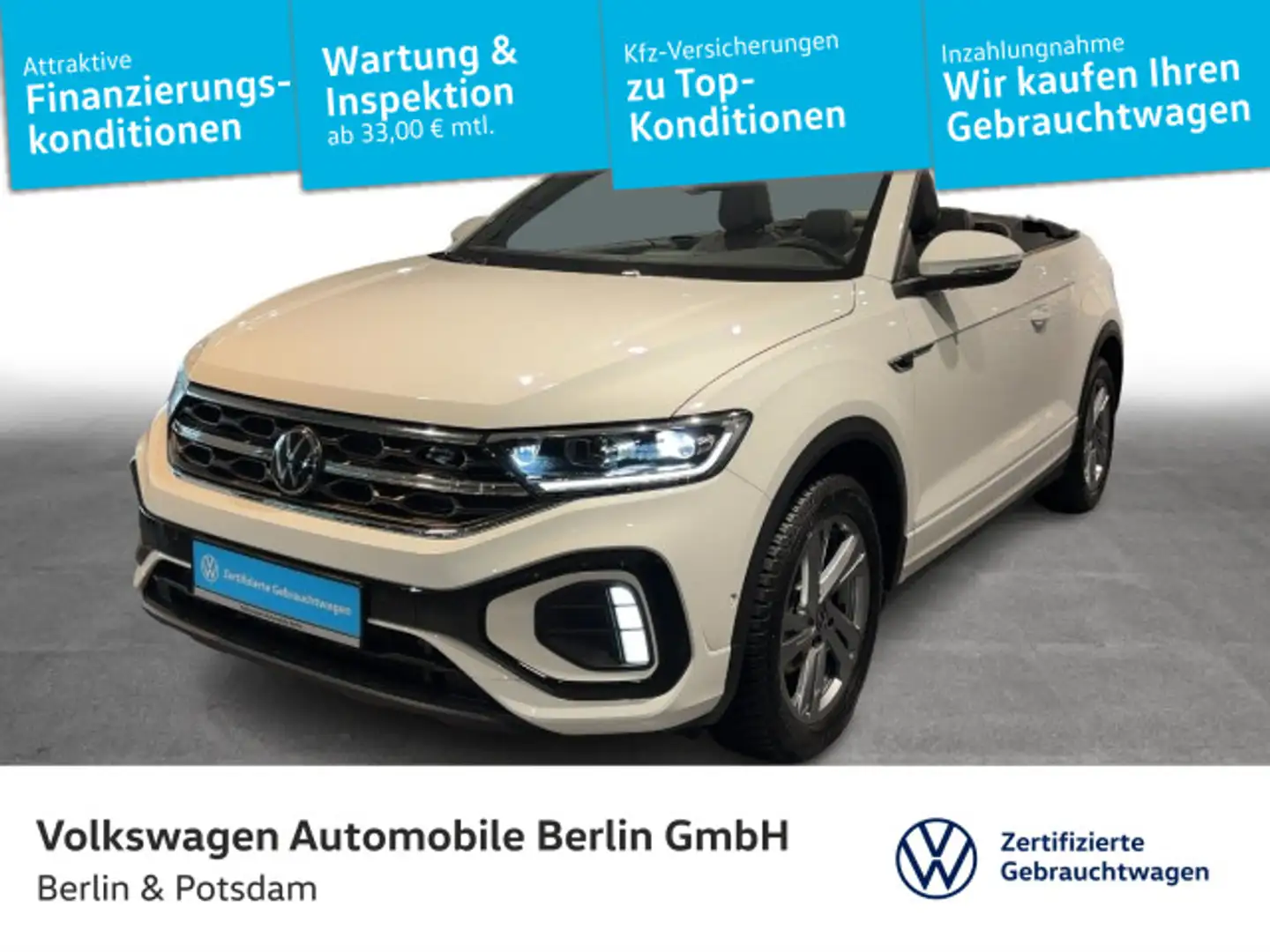 Volkswagen T-Roc 1.5TSI DSG R-Line AHK NAVI Blanc - 1
