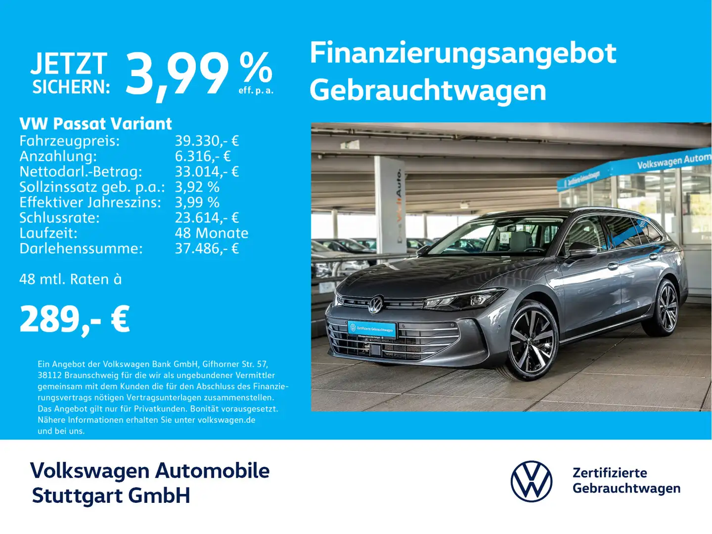 Volkswagen Passat Variant Business eHybrid 1.5 TSI DSG Navi Grau - 1