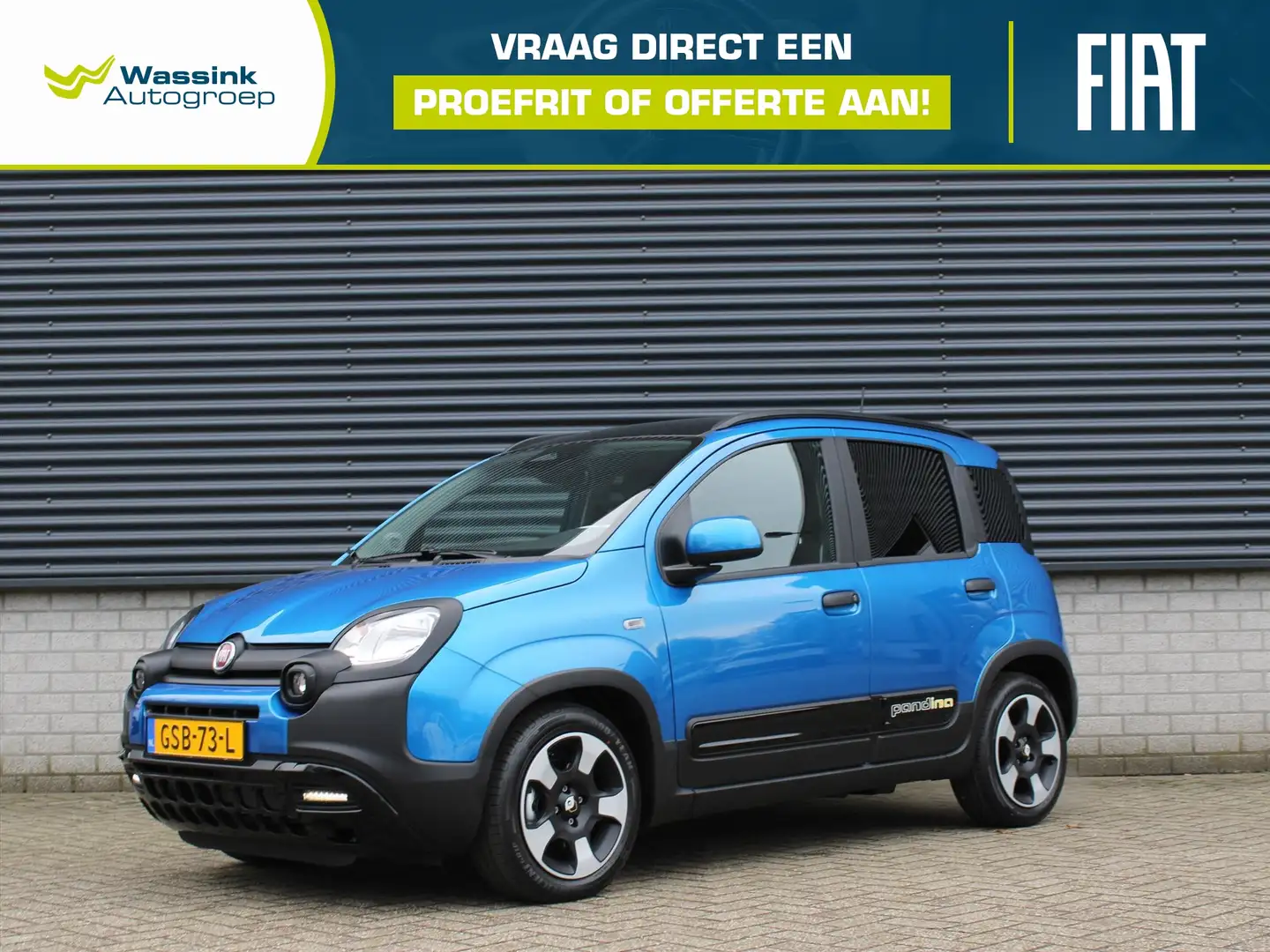 Fiat Panda Pandina 70 pk I Bi-Color Pack I Cruise Control I T Blauw - 1