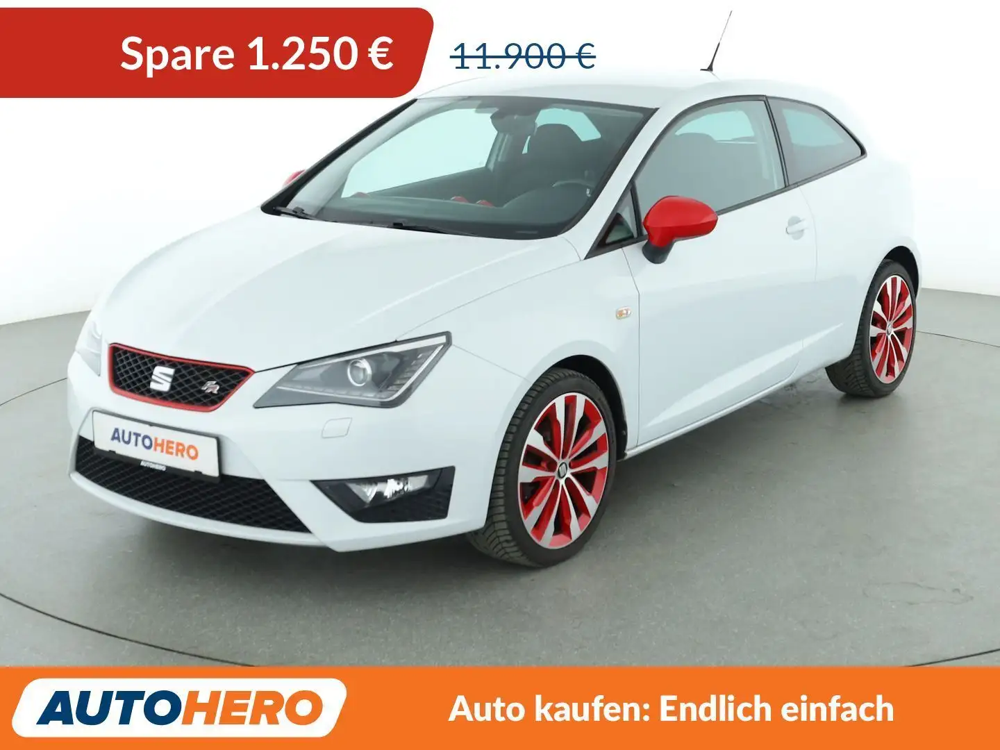 SEAT Ibiza 1.4 TSI ACT FR*NAVI*TEMPO*CAM*PDC*SHZ* Weiß - 1