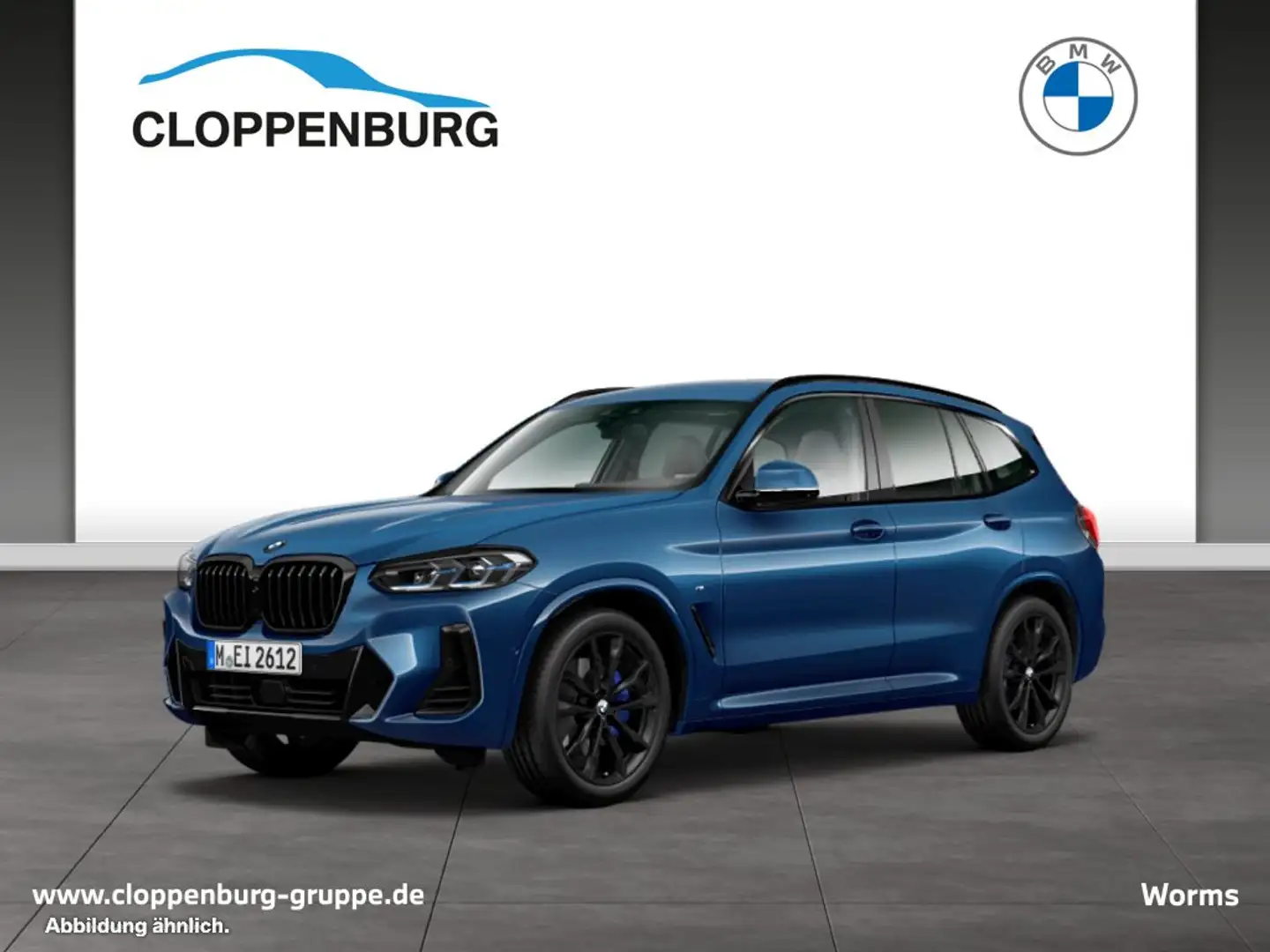 BMW X3 xDrive30i ZA M Sportpaket Head-Up+Navi+Laser Blauw - 1
