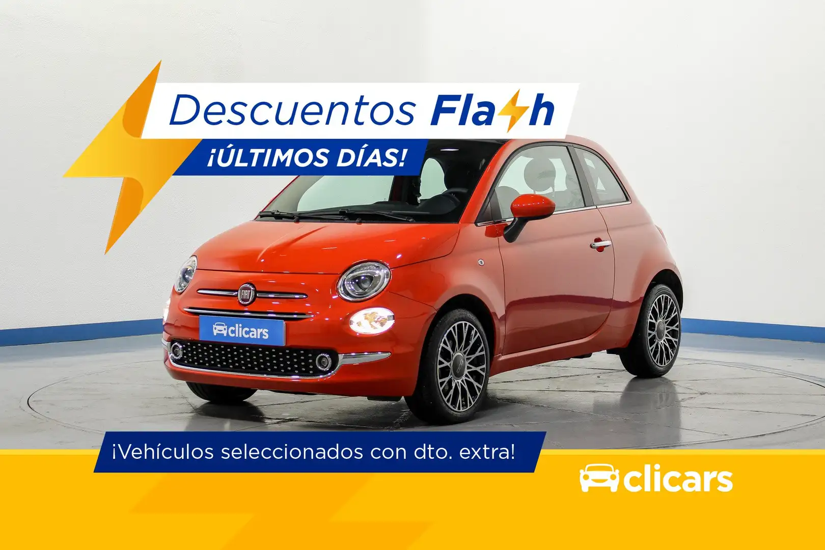 Fiat 500 1.0 Hybrid Monotrim 52kW Orange - 1