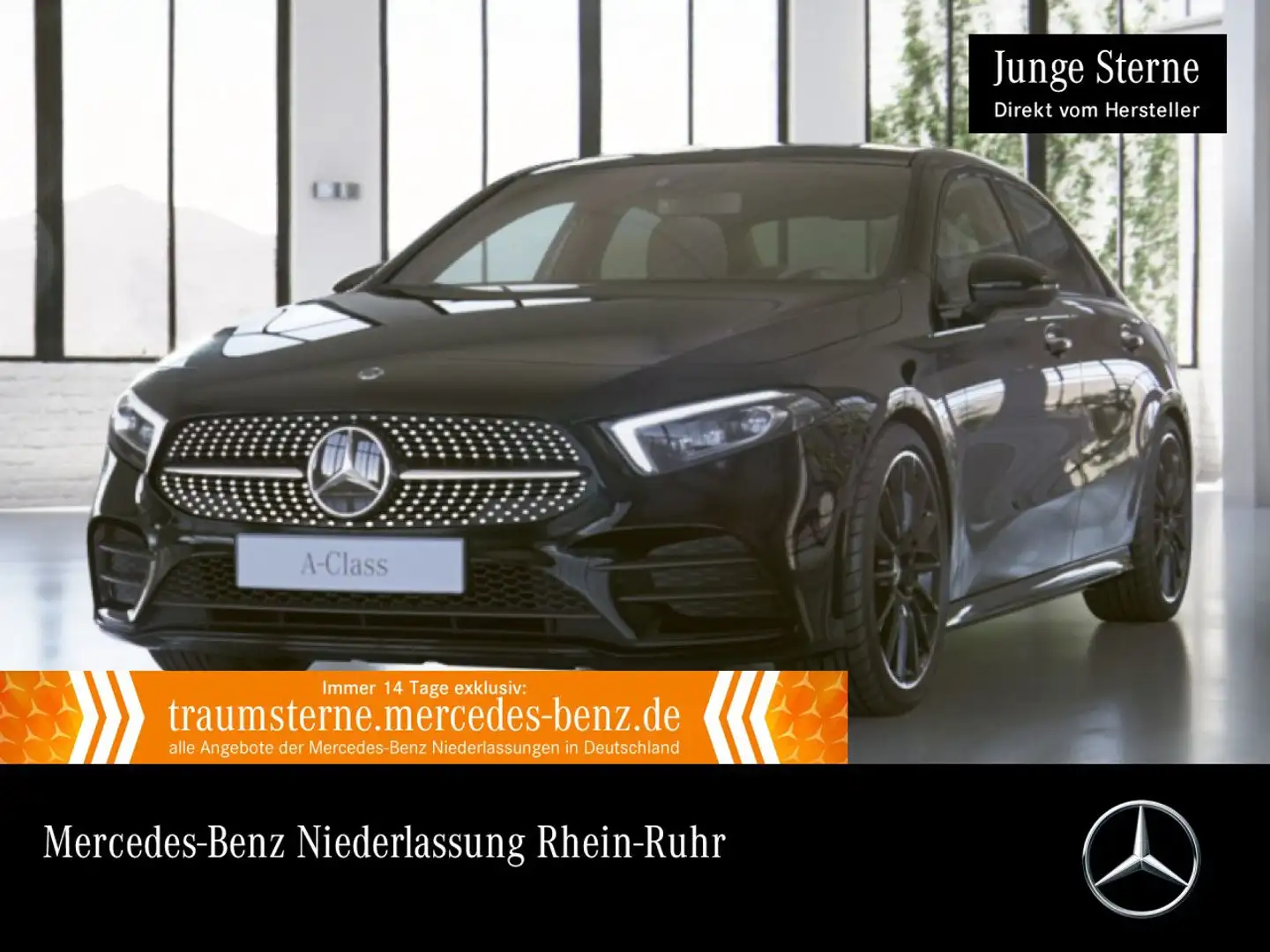 Mercedes-Benz A 250 e Lim AMG+NIGHT+PANO+MULTIBEAM+KAMERA+19"+8G Schwarz - 1