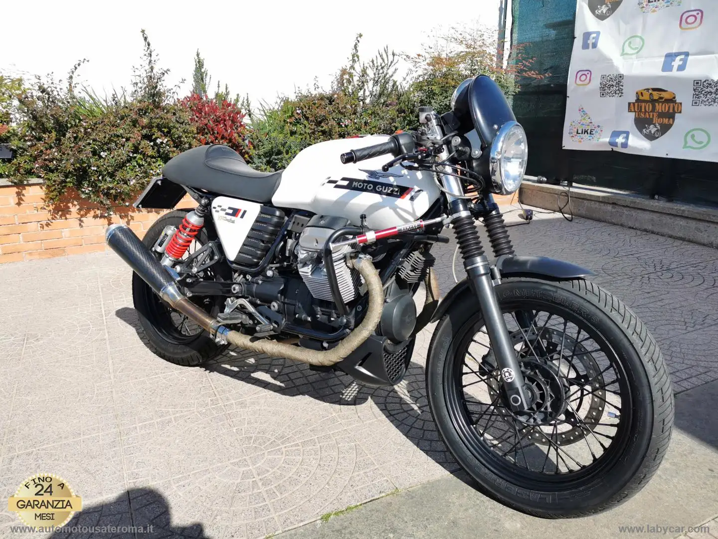 Moto Guzzi V 7 V7 CAFE CLASSIC RATE AUTO MOTO USATE Bianco - 1