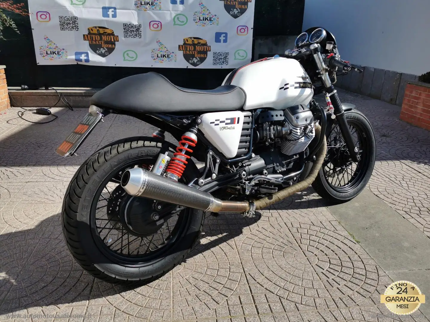 Moto Guzzi V 7 V7 CAFE CLASSIC RATE AUTO MOTO USATE Bianco - 2