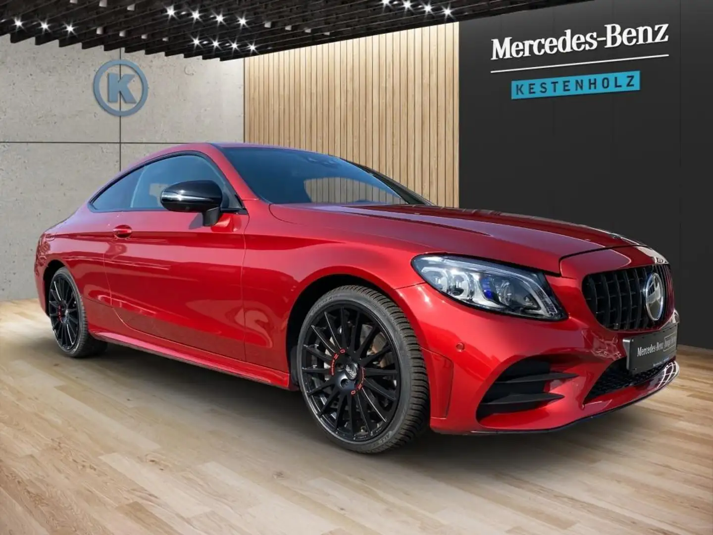 Mercedes-Benz C 300 Coupé *AMG*Night*Memory*Sportausp.*KAMERA Czerwony - 2