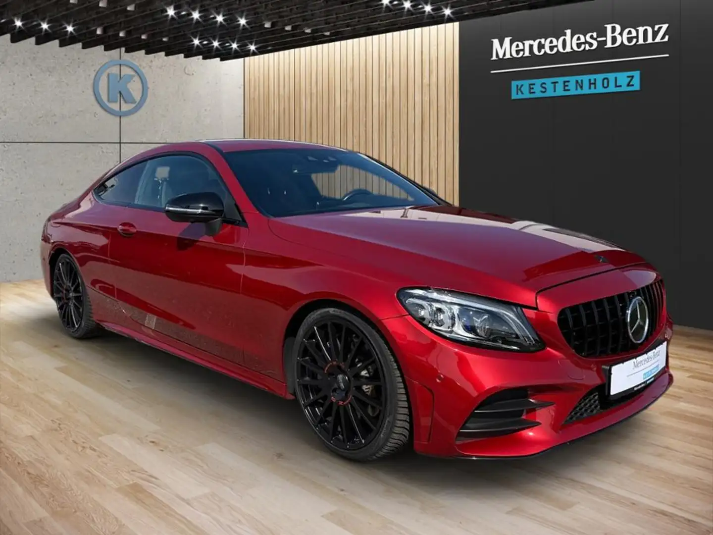 Mercedes-Benz C 300 Coupé *AMG*Night*Memory*Sportausp.*KAMERA Piros - 2