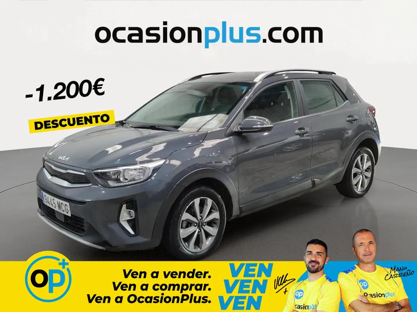 Kia Stonic 1.0 T-GDi MHEV Drive 100 Gris - 1
