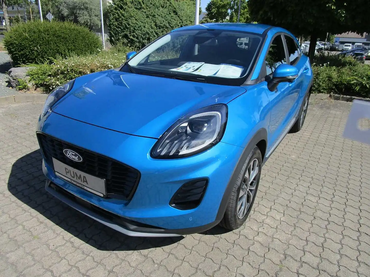 Ford Puma 1.0 EB MHEV TITANIUM/360°/TWA/ACC/Heckklappe elekt Blau - 2