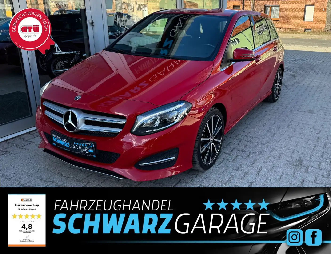 Mercedes-Benz B 200 B -Klasse B 200 CDI*KAMERA*NAVI* Rot - 1