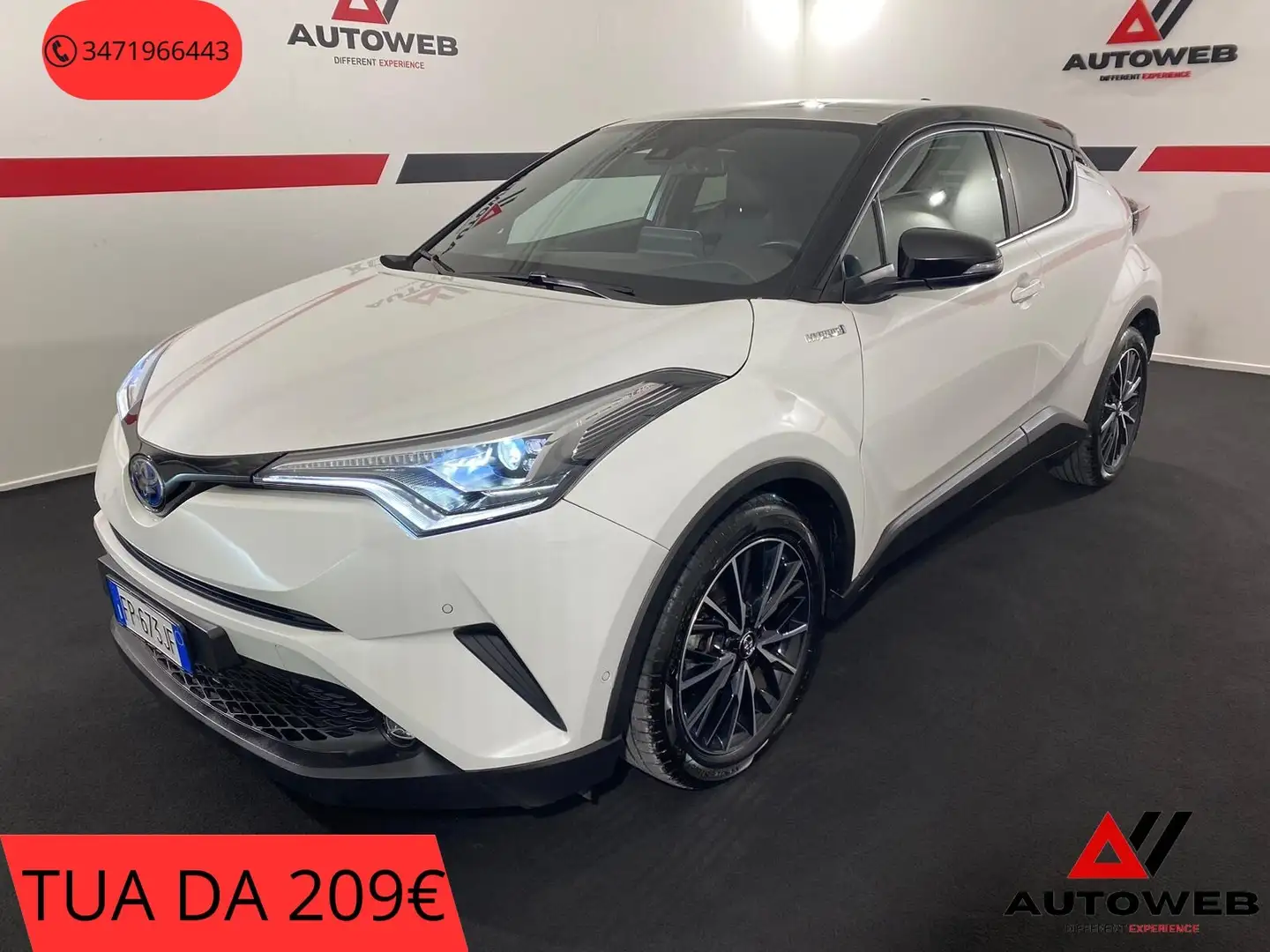 Toyota C-HR 1.8 Hybrid E-CVT Lounge Bianco - 1