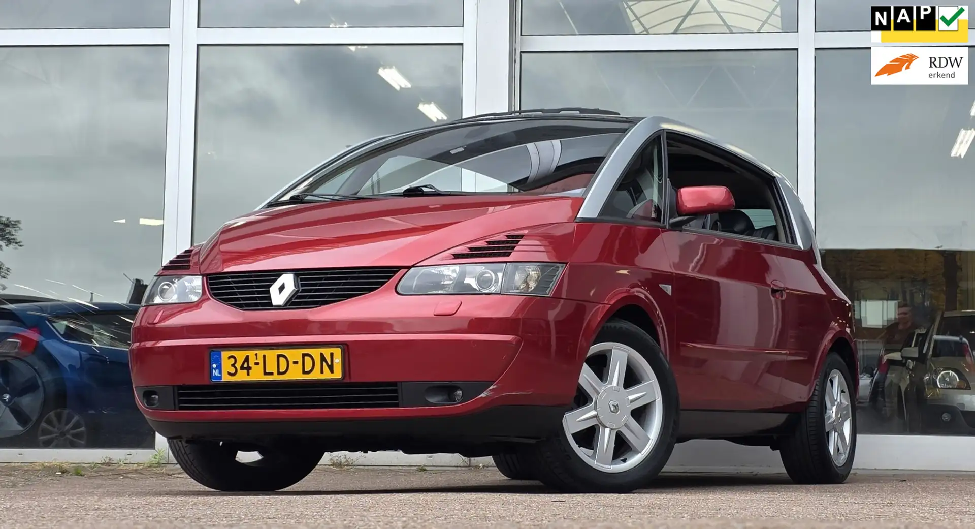 Renault Avantime 3.0i 24V V6 Privilège 3e Eigenaar Leer Panoramadak Rood - 1