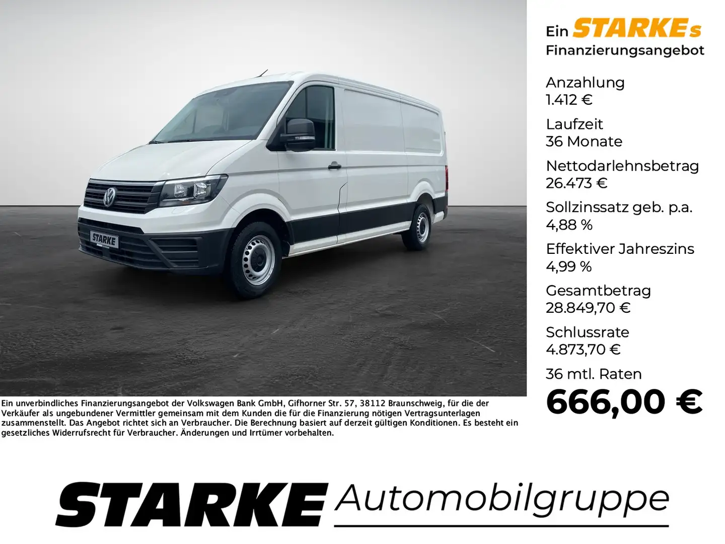 Volkswagen Crafter 35 Kasten 2.0 TDI Automatik mittellang L3H2 Blanco - 1