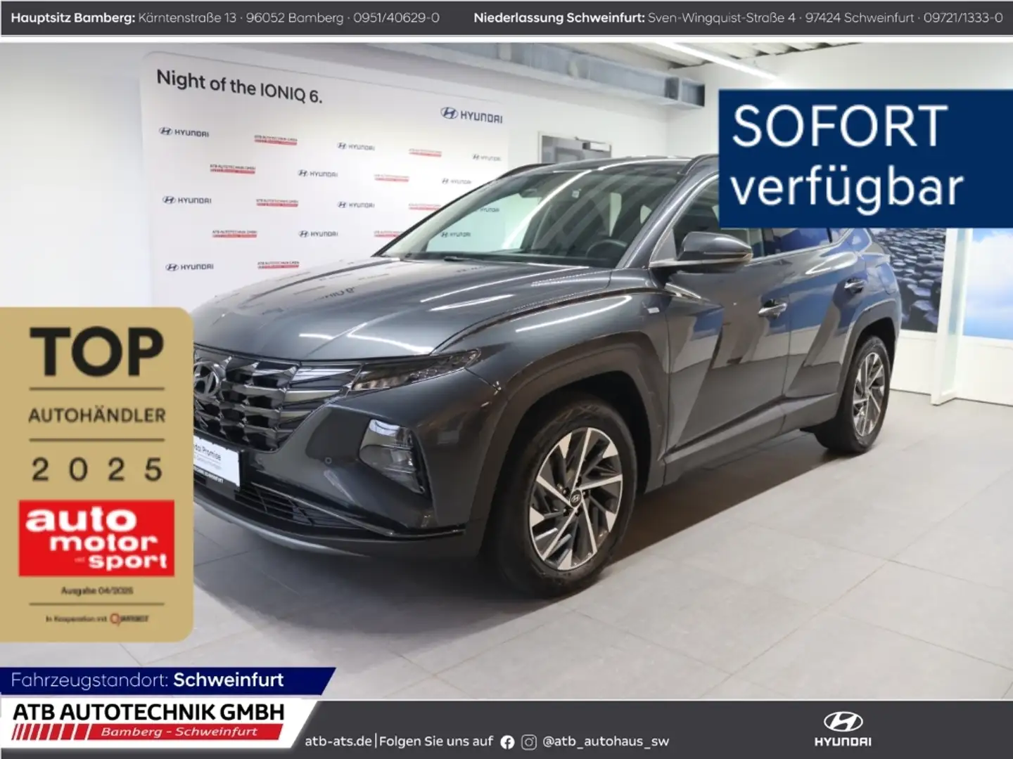 Hyundai TUCSON Trend 1.6 T-GDI 2WD Navi Soundsystem LED ACC Grigio - 1