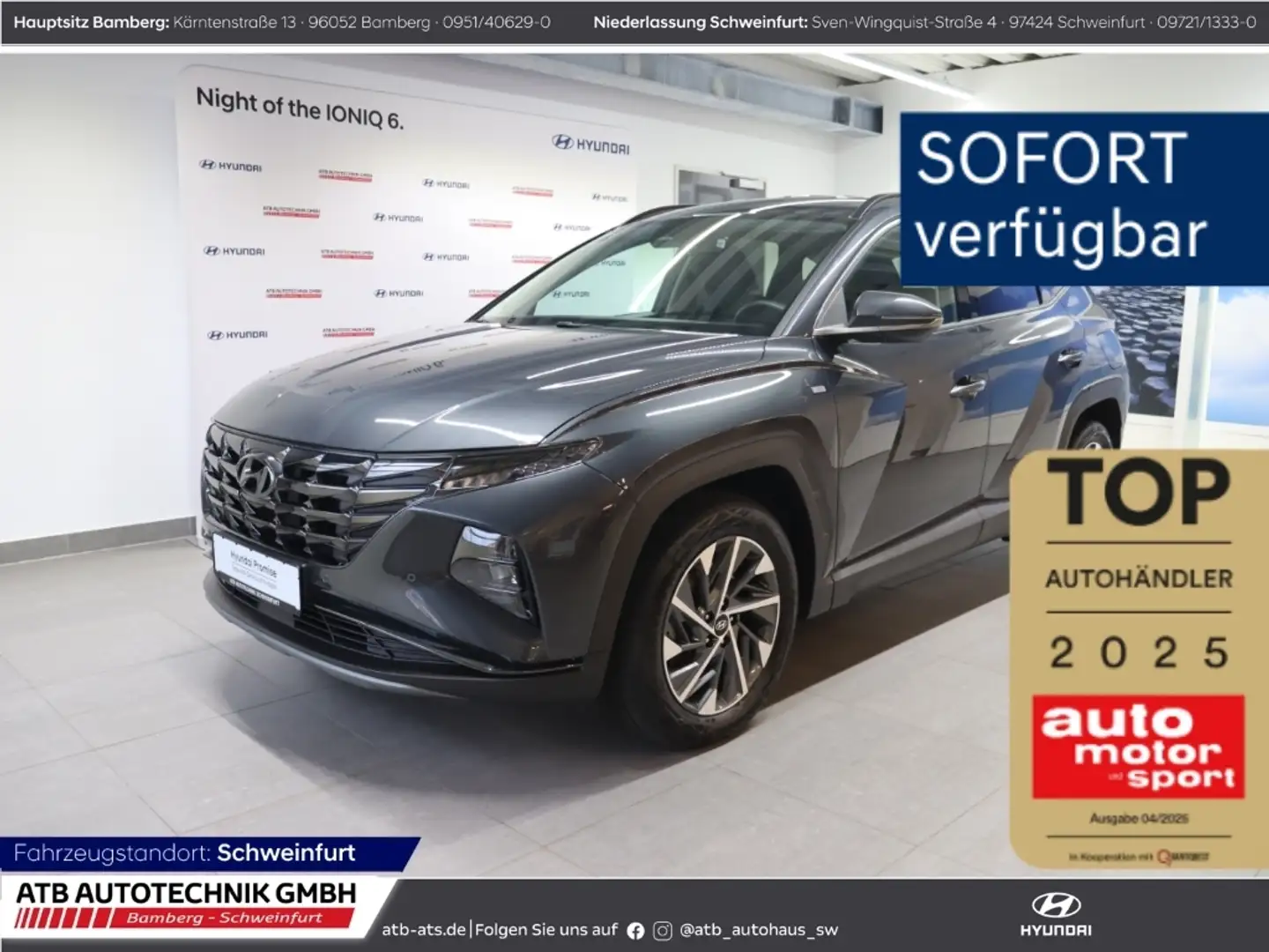 Hyundai TUCSON Trend 1.6 T-GDI 2WD Navi Soundsystem LED ACC Gris - 1