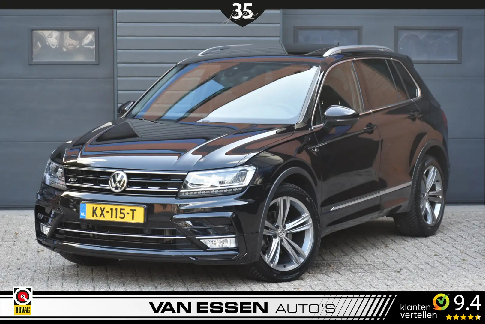 Volkswagen Tiguan 1.4 TSI ACT R-Line DSG Pano Navi Leder ACC Memory Zwart - 1