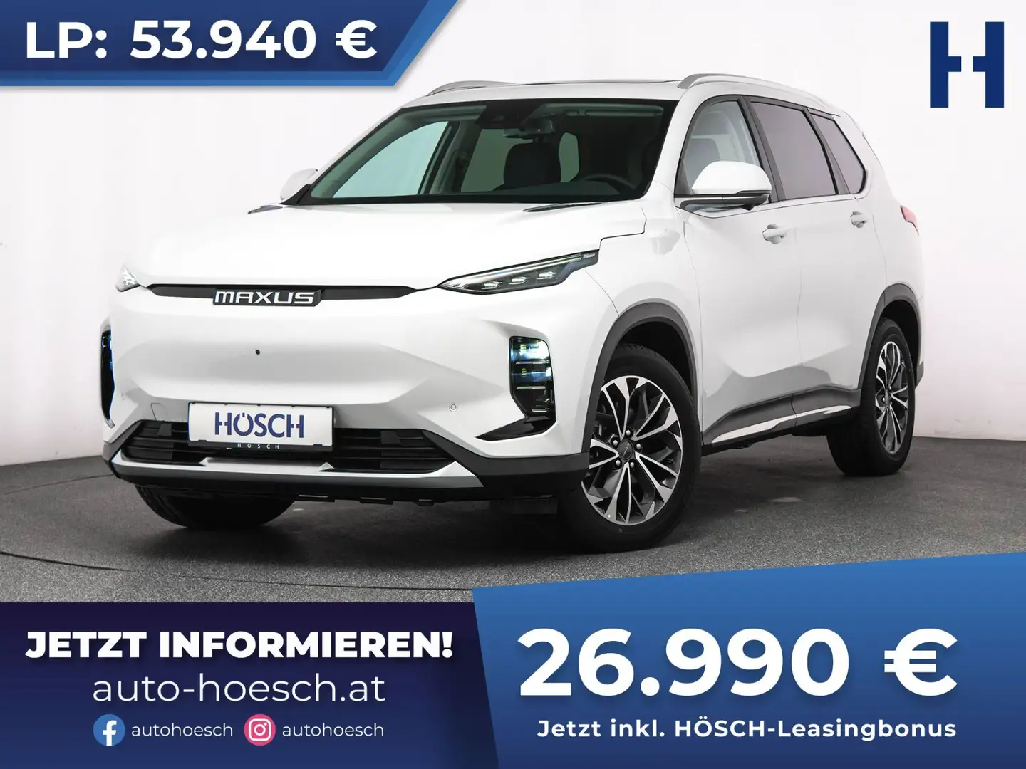 Maxus Euniq 6 70kWh PANO ACC 360° AKTION NEU Biały - 1