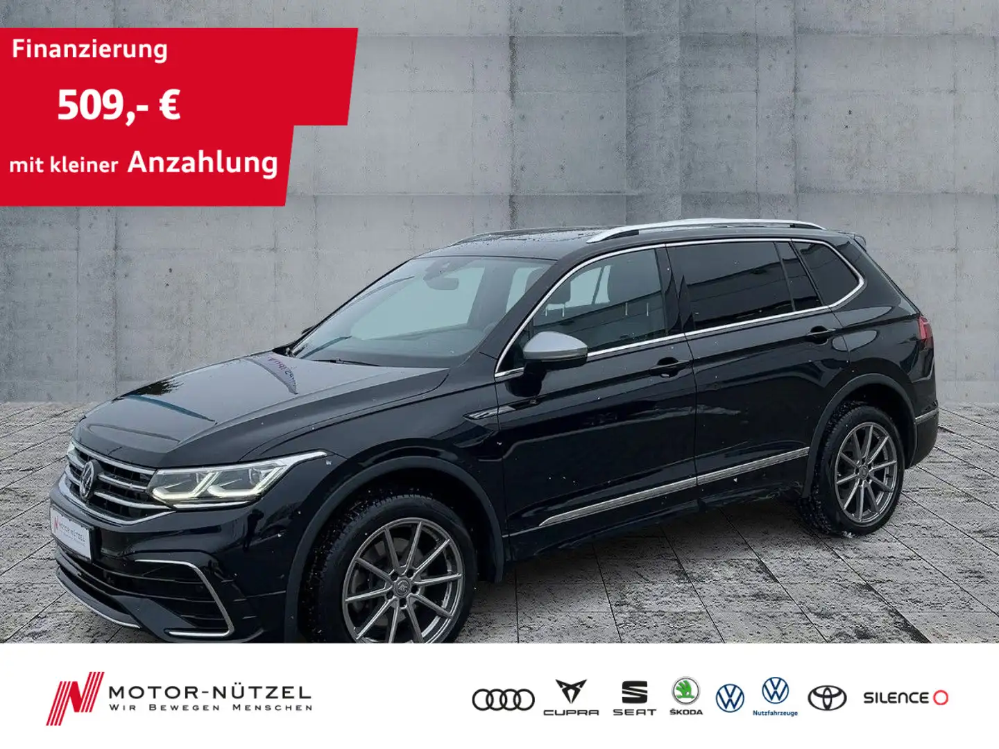 Volkswagen Tiguan Allspace 2.0 TDI DSG 4M R-Line 5JG+SITZE7 Schwarz - 1