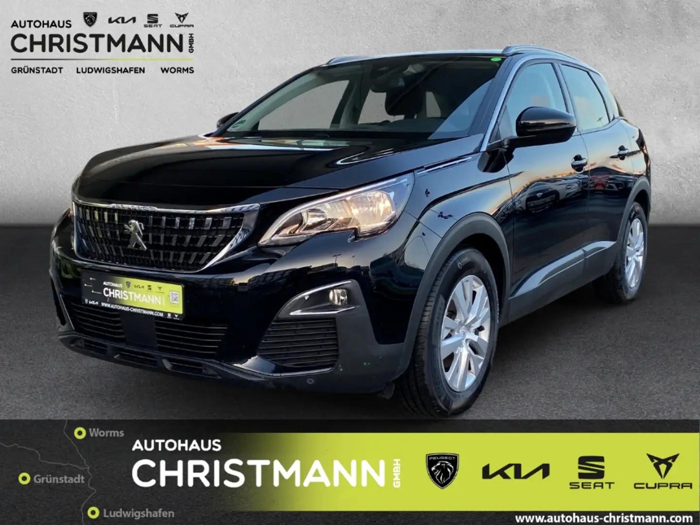 Peugeot 3008 Active 1.2 PureTech 130 EU6d Schwarz - 1