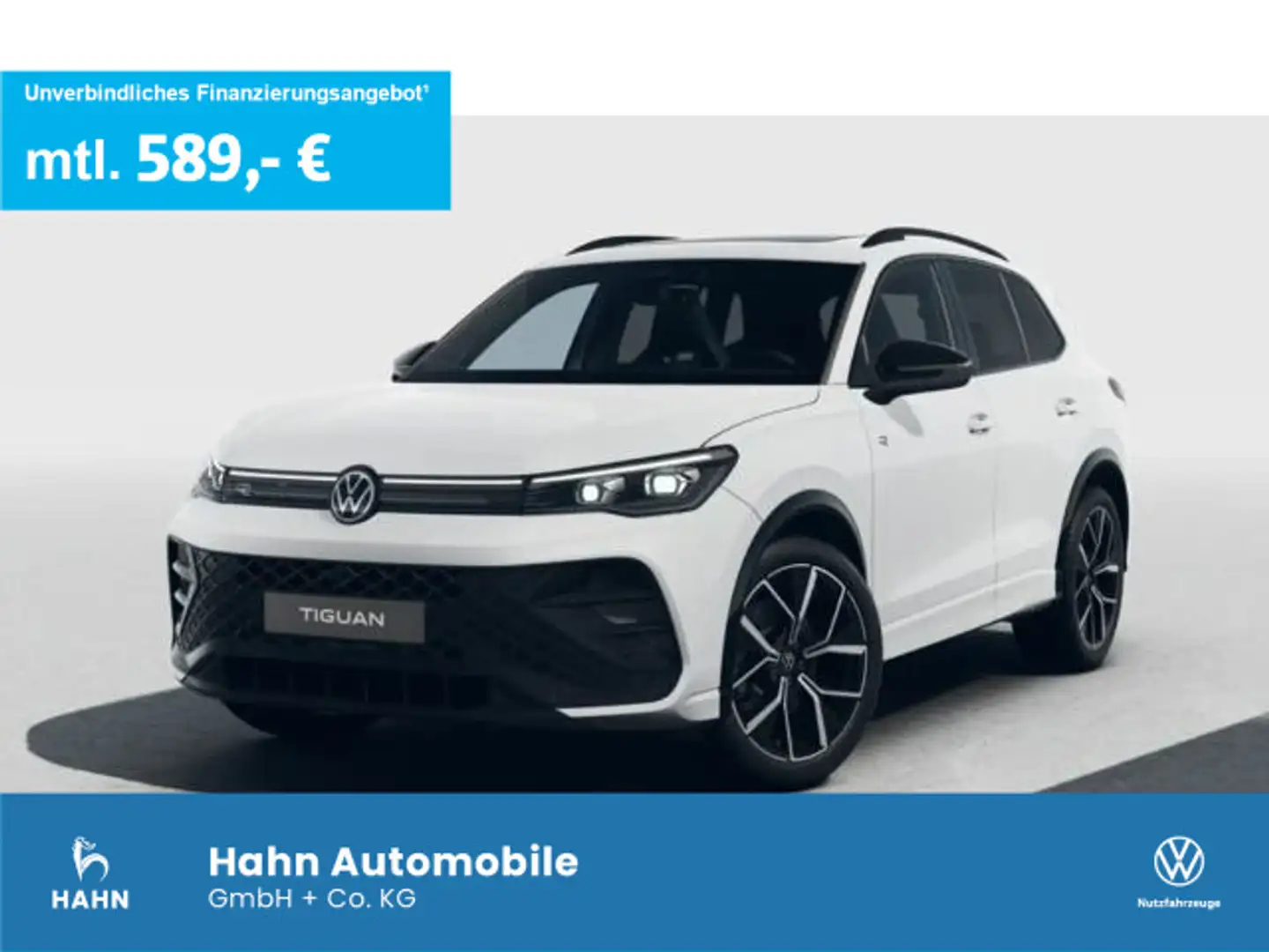Volkswagen Tiguan R-Line 2,0TSI DSG 4MO 265PS AHK Navi Pano Blanc - 1