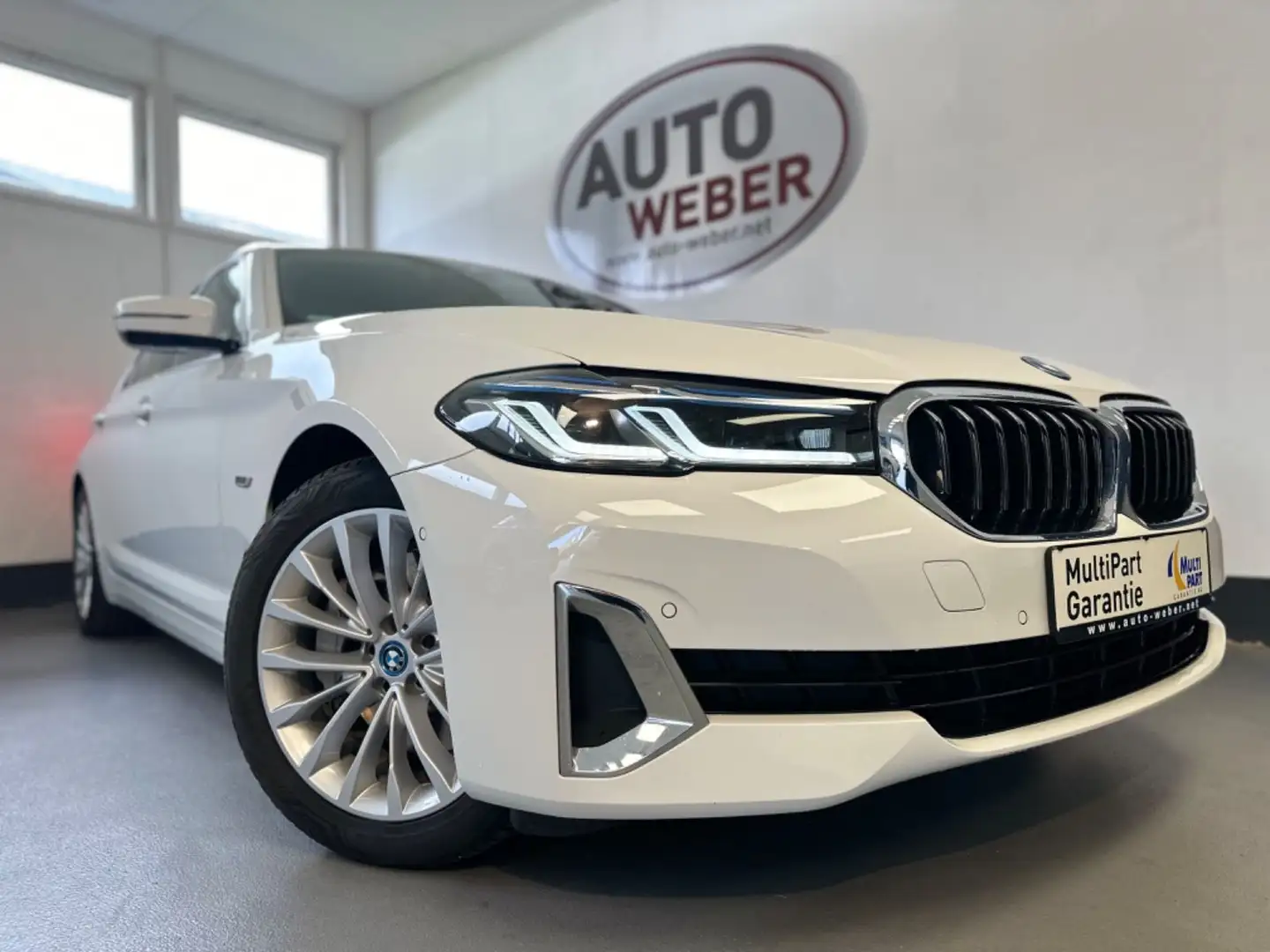 BMW 530 E LUXURY LINE*LEDER*NAVI*HEAD UP*BT*MFL*LED* Blanc - 1