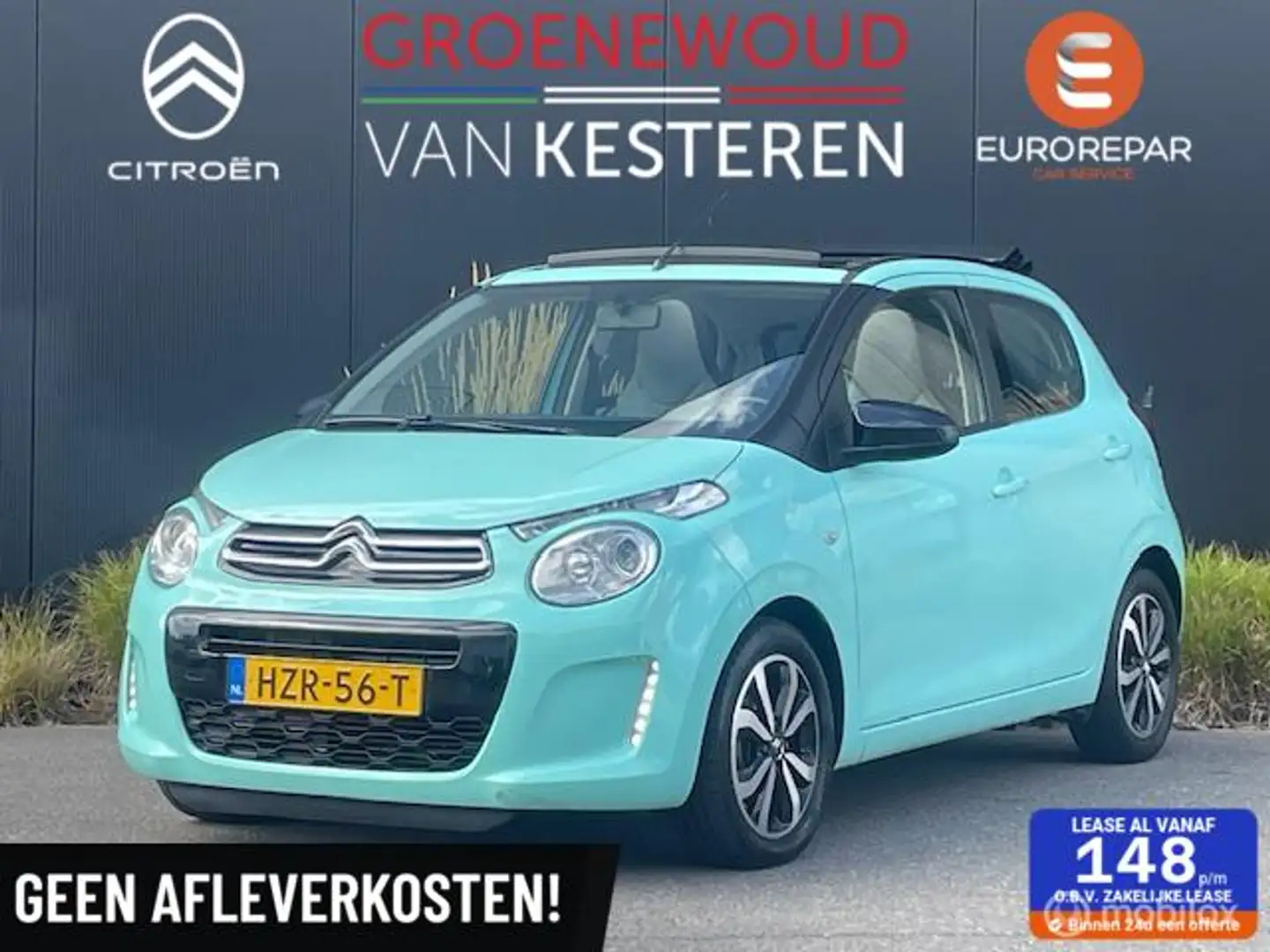 Citroen C1 1.2 PureTech Airscape Shine Groen - 1