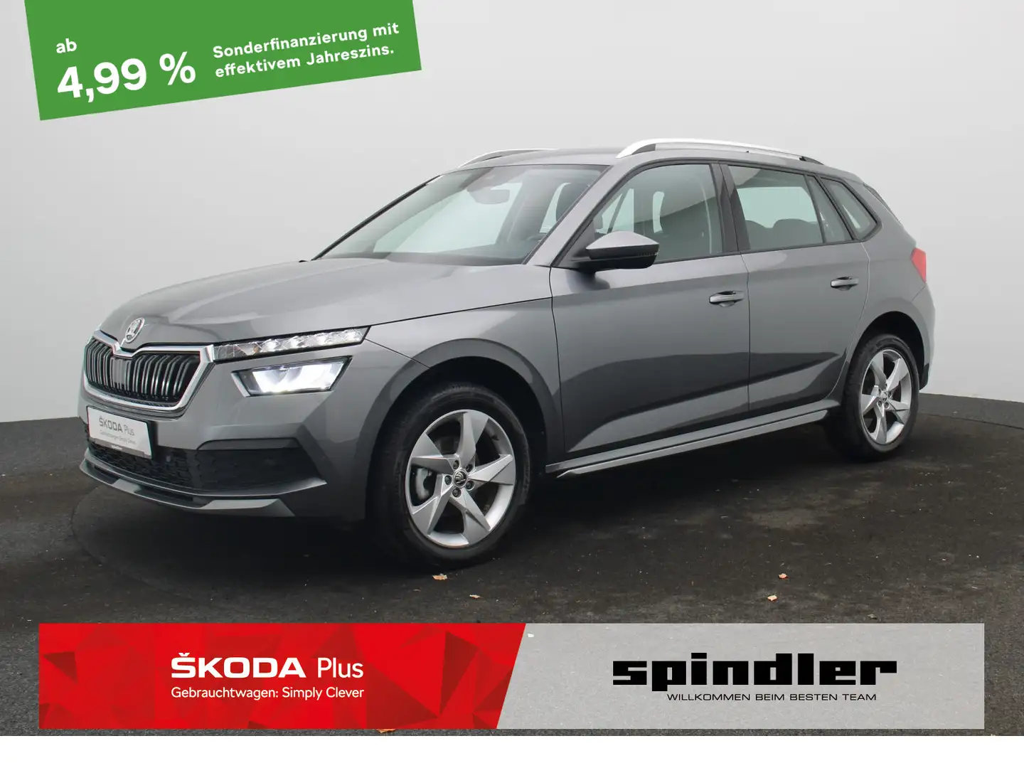 Skoda Kamiq Style 1.0 TSI / LED, Tempomat, Navi, SHZ Gris - 1