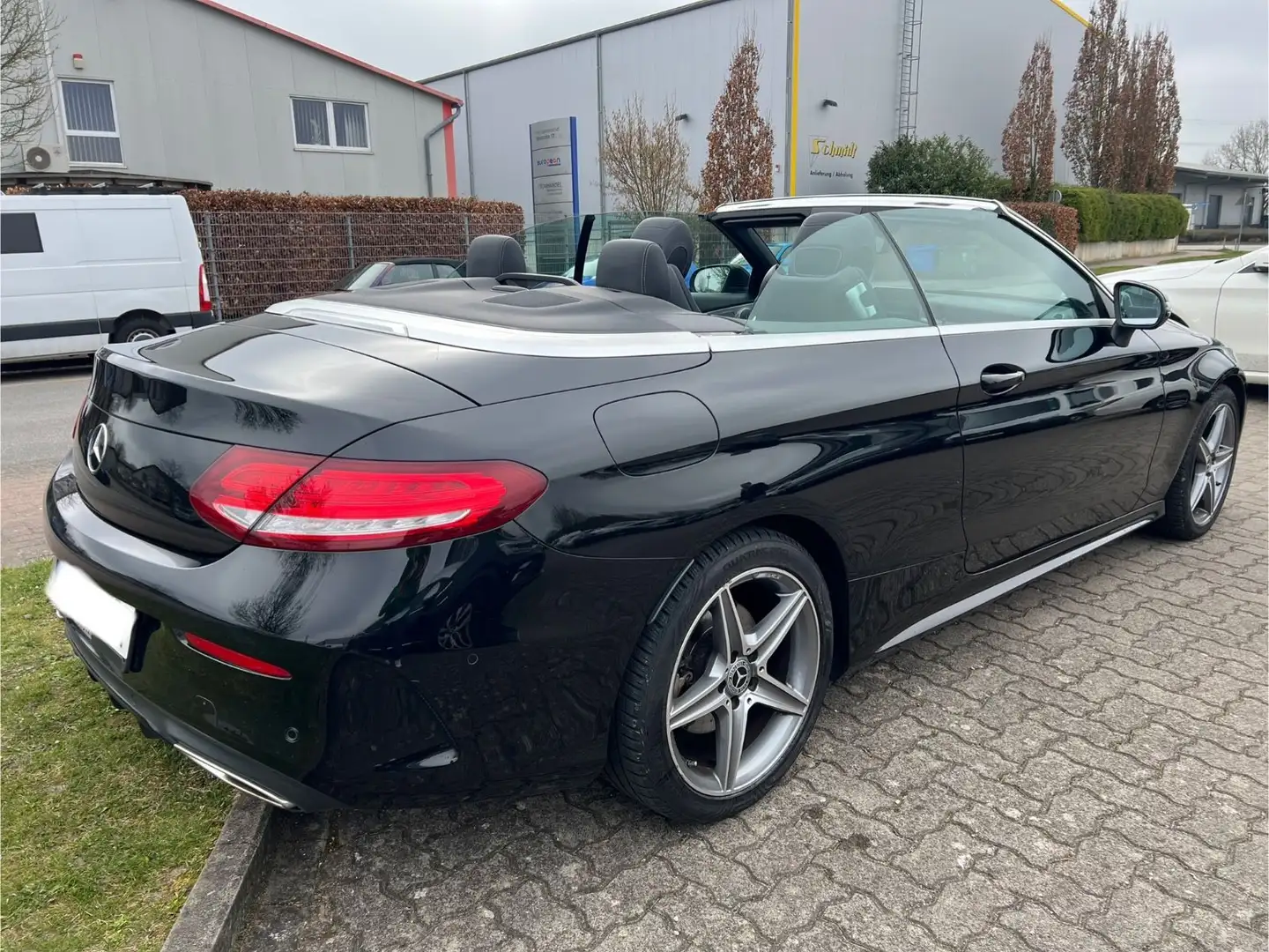 Mercedes-Benz C 250 Cabrio AMG line KAMERA/TEMP/NAVI/SHZ Negro - 2