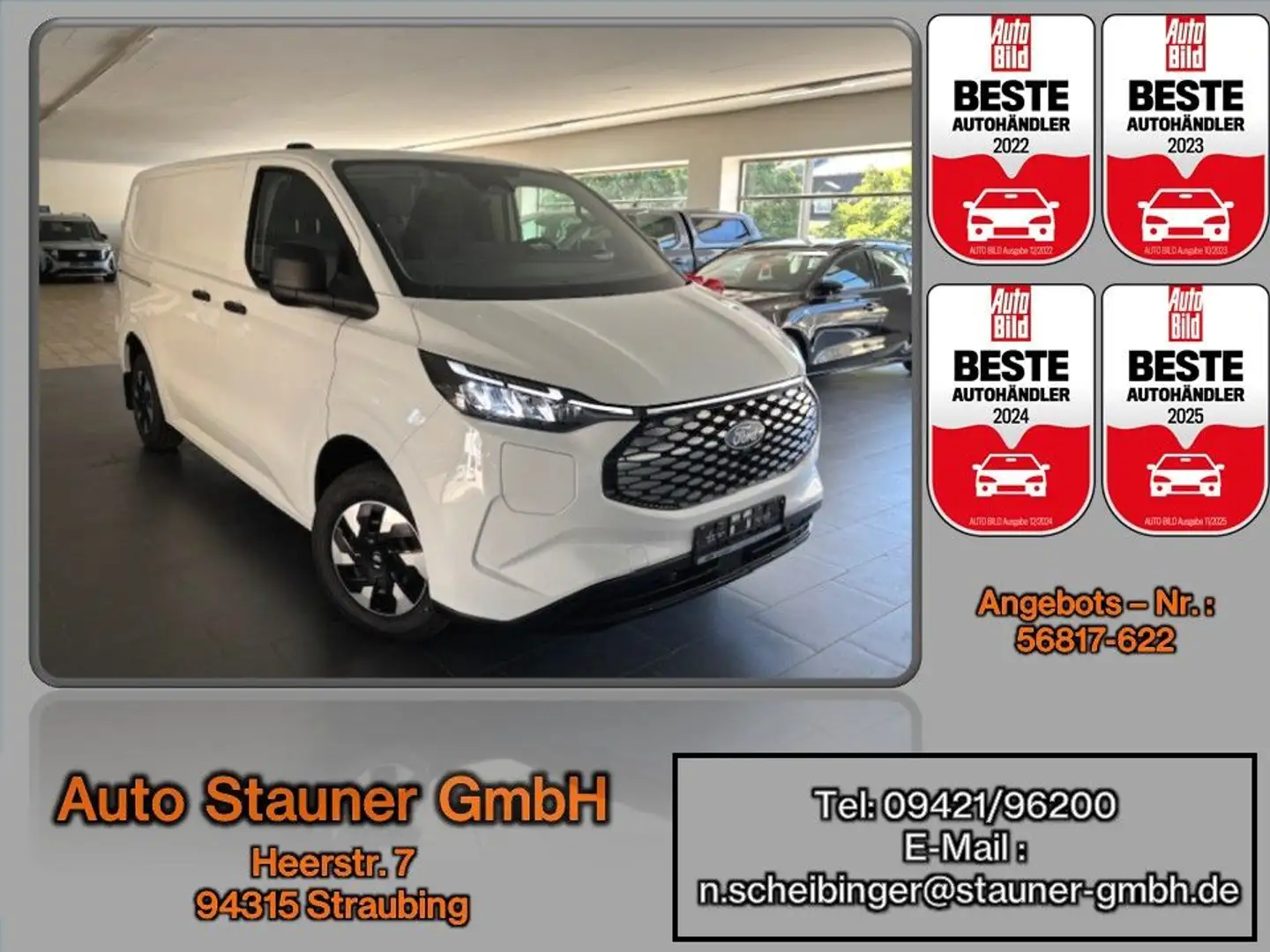 Ford Transit Custom E-Transit Custom 64 kWh Trend 320L1*KAMERA*NAVI* Fehér - 1