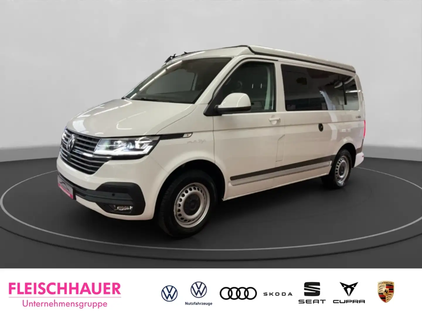 Volkswagen T6.1 California 2.0 TDI Reimo-Umbau Klima Schlafdach PDC Side Assi Blanc - 1