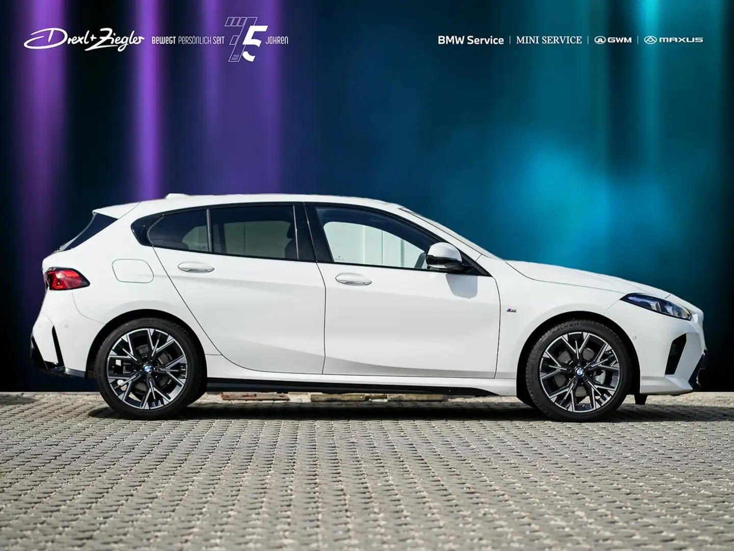 BMW 120 M-Sport AHK aLED PANO HeadUp KoZg 360° Weiß - 2