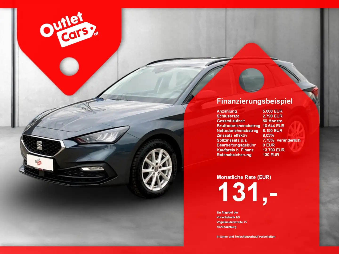 SEAT Leon ST 2.0 TDI Reference ASSIST+LED+LENKRDHZG Grau - 1