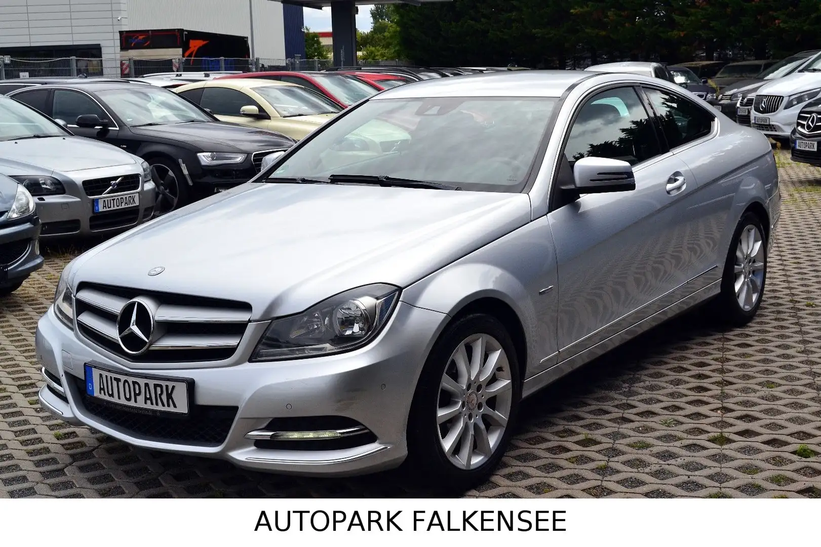 Mercedes-Benz C 180 C180 SPORTCOUPE FACELIFT 7G AUTOMATIK+COMAND+PDC Silber - 1