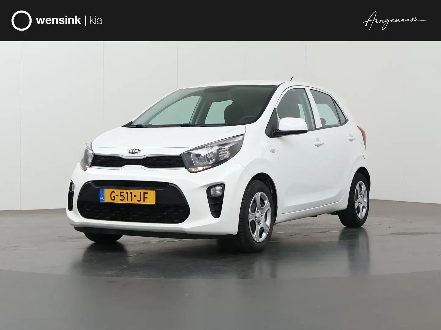 Kia Picanto 1.0 MPi ComfortLine | Bluetooth | Airco | Lederen Wit - 1