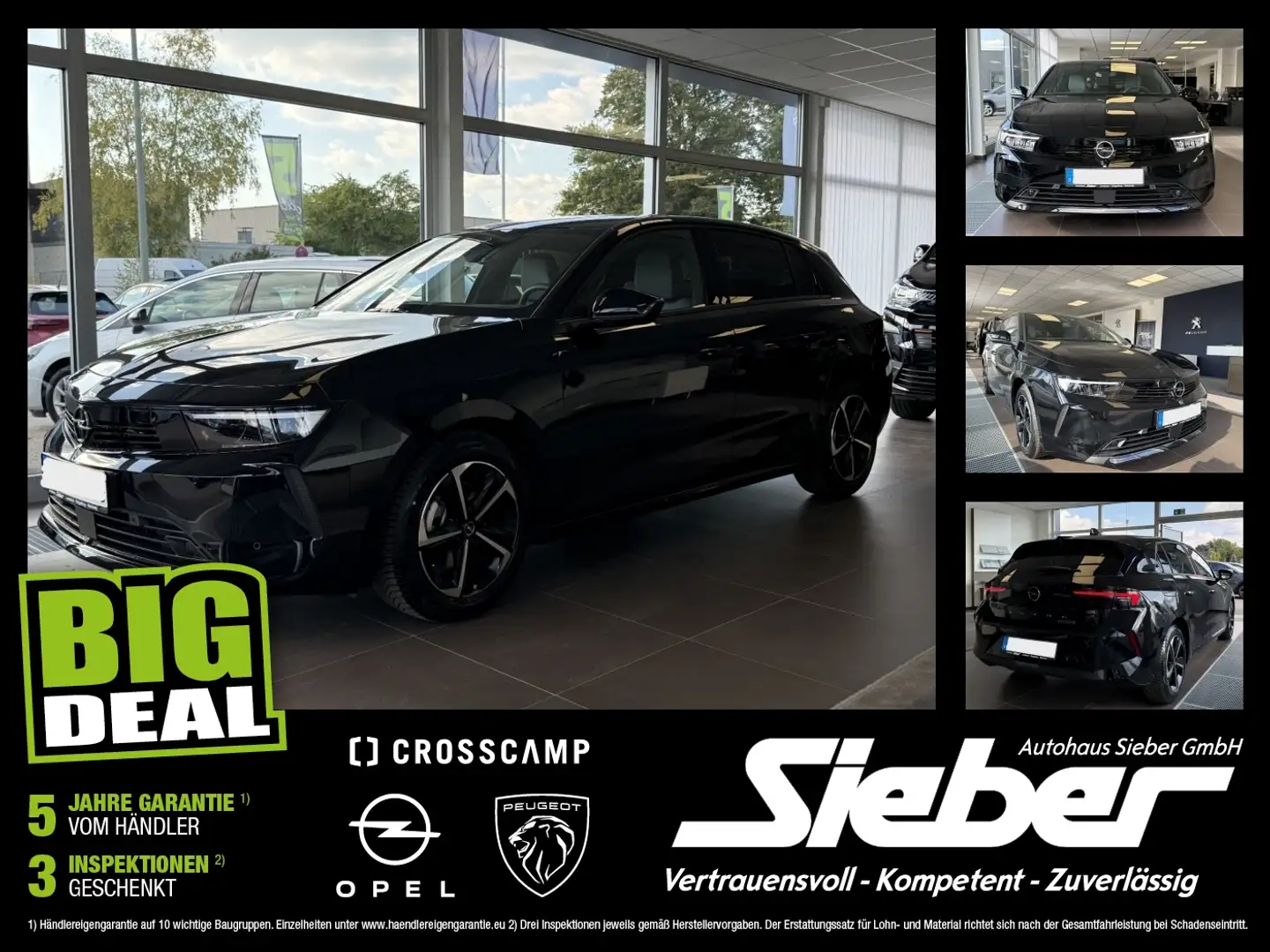 Opel Astra L 1.2 Turbo Edition Sitzh*Tempomat*ACC*LED Schwarz - 1