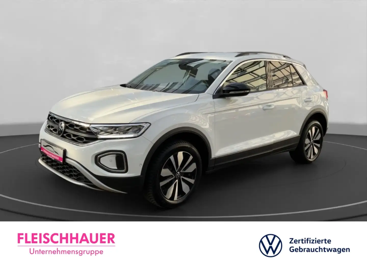 Volkswagen T-Roc 1.0 TSI Goal Navi VC LED ACC Apple CarPlay -Klimaa Weiß - 1