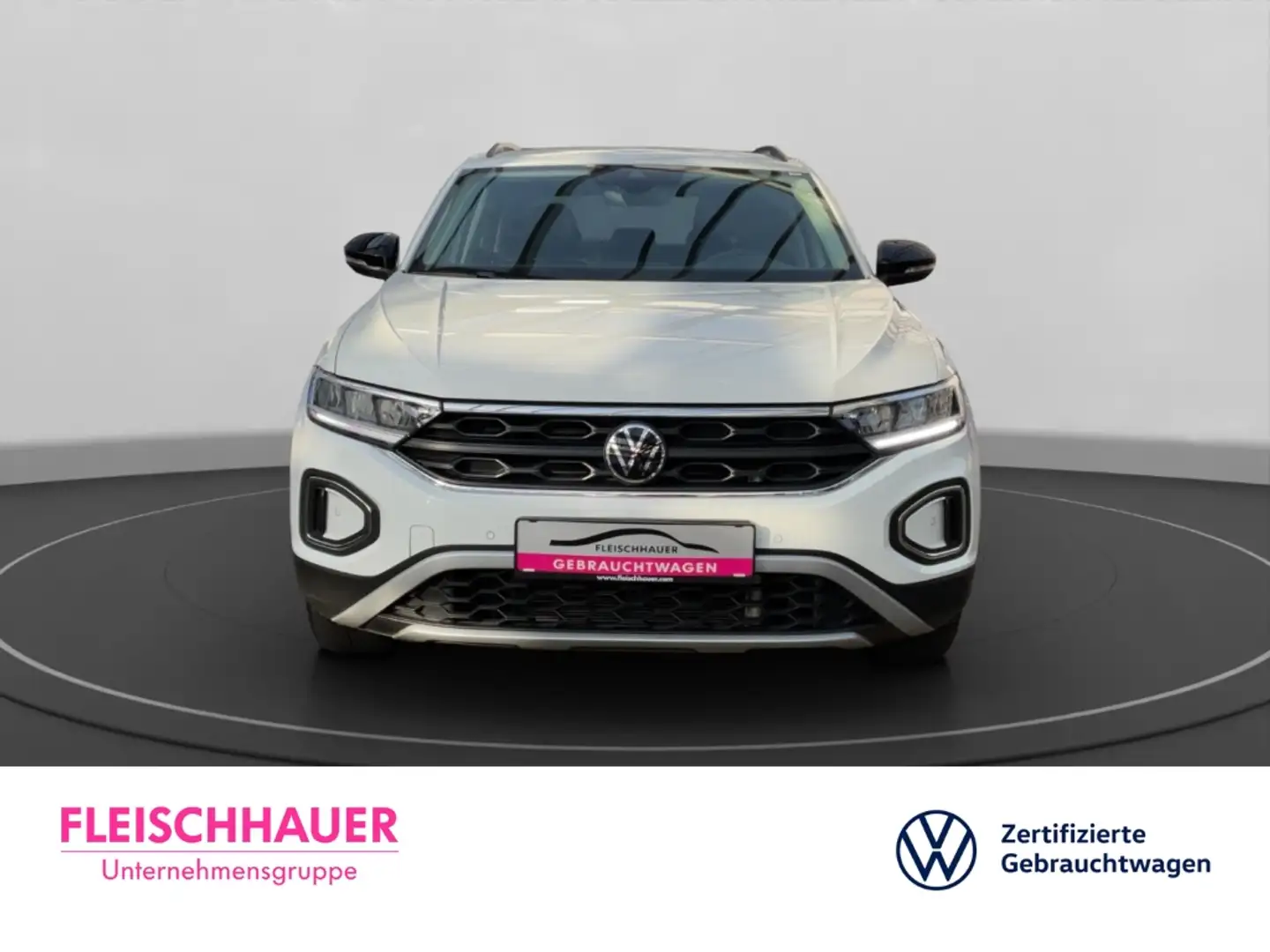 Volkswagen T-Roc 1.0 TSI Goal Navi VC LED ACC Apple CarPlay -Klimaa Weiß - 2