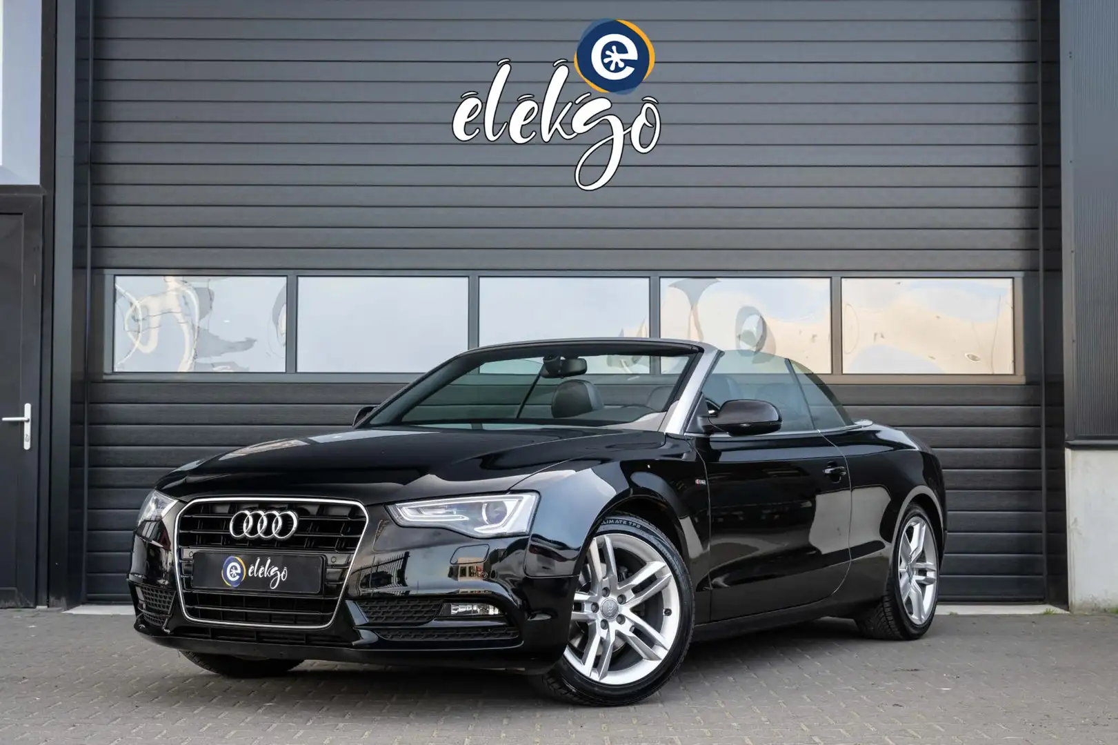 Audi A5 Cabriolet 1.8 TFSI Pro Line S-Line|LEER|NAVI|XENON Zwart - 1