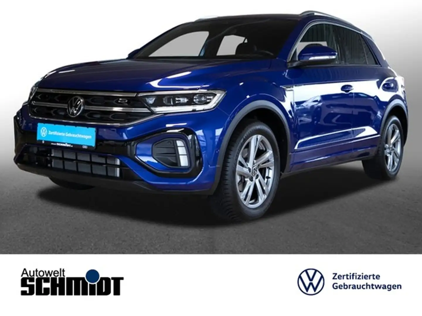 Volkswagen T-Roc 1,5 TSI DSG R-Line R-Kamera ACC SideAssist Navi... Blau - 1