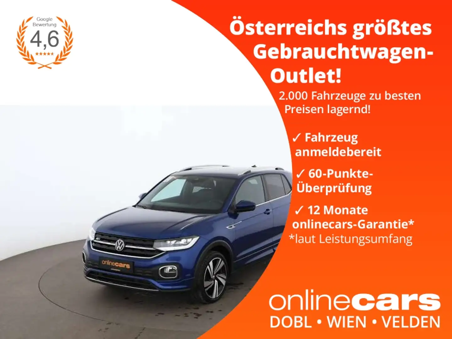 Volkswagen T-Cross 1.0 TSI Style R-Line LED RADAR NAV R-CAM Azul - 1