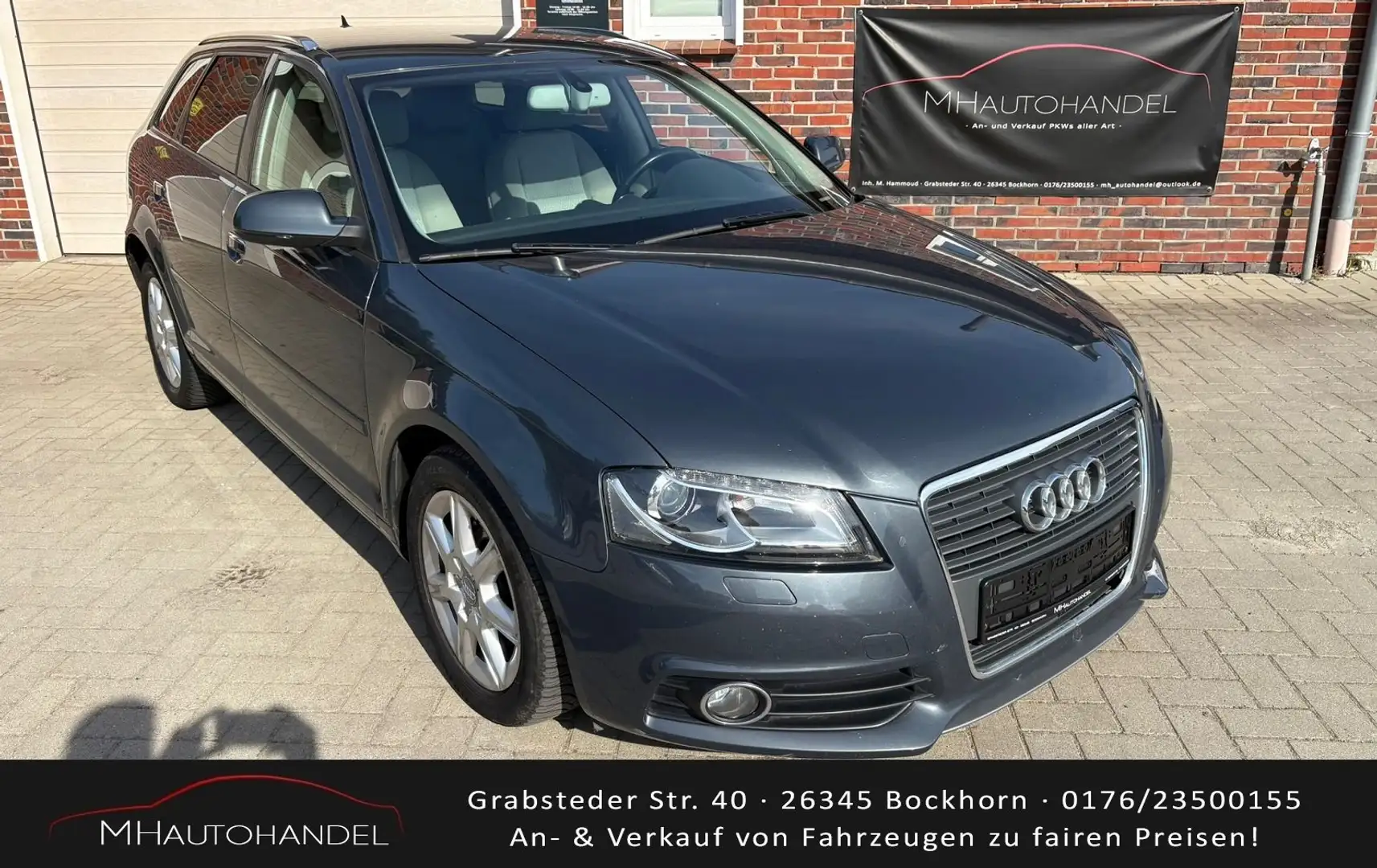Audi A3 1.6 TDI*Navi*PDC*Sitzhzg*Tempomat*Finanzierung* Grau - 1