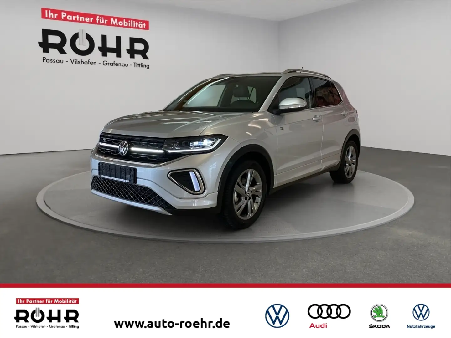 Volkswagen T-Cross R-line (Kamera.Navi.ACC.SHZ.Matrix.DAB) 1.5 TSI BM Zilver - 1
