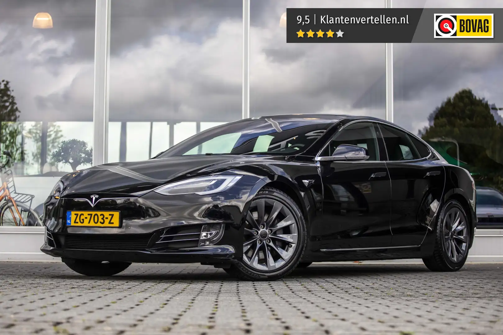 Tesla Model S 100D | Pano | Autopilot | NL Auto Zwart - 1