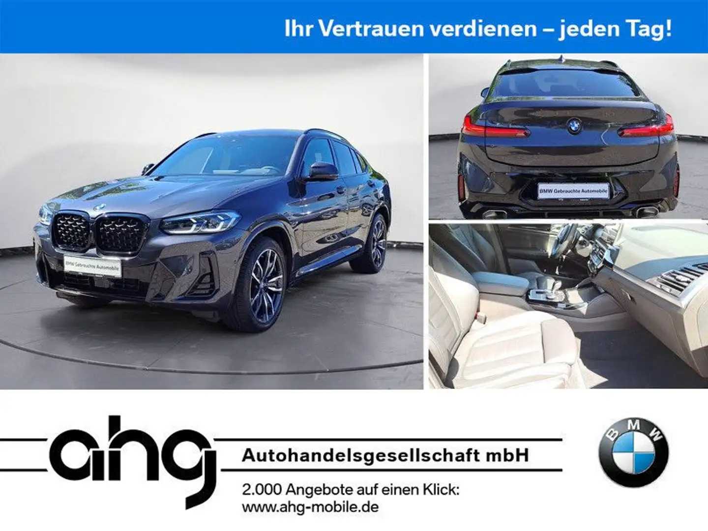 BMW X4 xDrive30i AT M Sportpaket Innovationsp. EDC Gris - 1