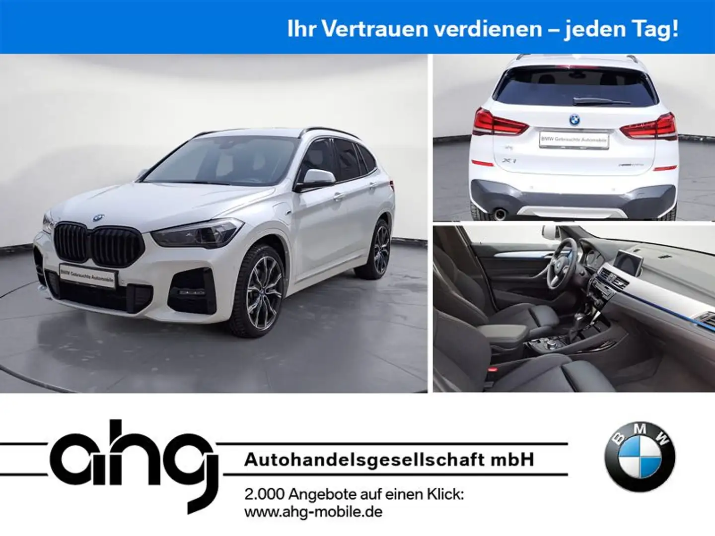 BMW X1 xDrive25e M Sport Steptronic Aut. Klimaaut. L Weiß - 1