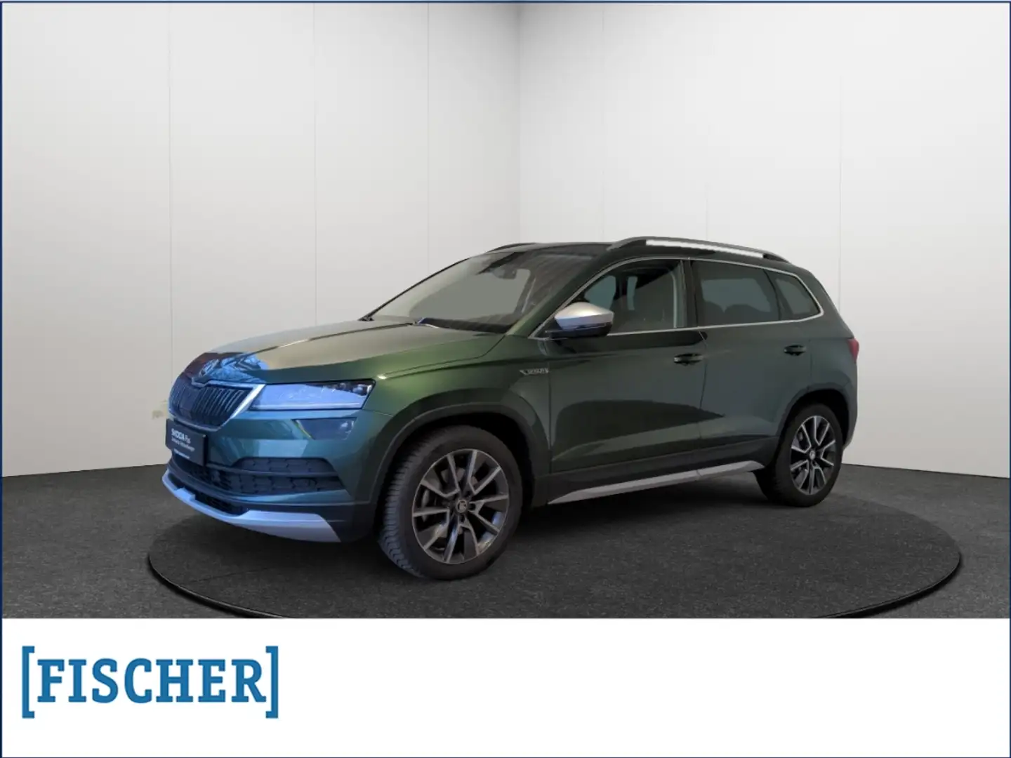 Skoda Karoq 2.0TDI 4x4 DSG Scout LED AHK Navi Carplay SHZ PDC Green - 1