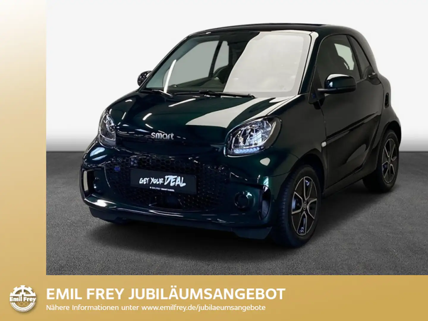 smart forTwo fortwo coupe EQ passion+racing green+Pano+ Yeşil - 1